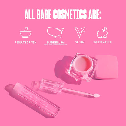 Babe Original Babe Glow Fragrance-Free Lip Sleeping Mask for Softer Lips, Hyaluronic Acid & Antioxidant Infused for Smoothe - Maple Wellness Supplements
