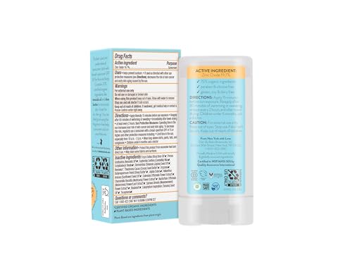 Babo Botanicals Sensitive Baby Mineral Sunscreen Stick SPF 50 - 70% Organic Ingredients - Zinc Oxide - NSF & MADE SAFE and EWG Certified - Maple Wellness Supplements