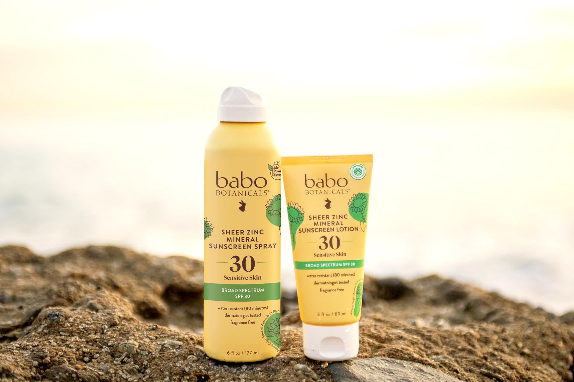 Babo Botanicals Zinc Sunscreen Lotion SPF 30 with 100% Mineral Actives, Non-Greasy, Water-Resistant, Fragrance-Free - Maple Wellness Supplements