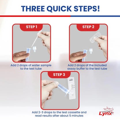 Bacteria Water Test Kit – Coliform, E. coli & Salmonella Detection for Well & Tap Water | Rapid Home Drinking Water Screening Kit with Lab-Quality Results | Leaping Lynx - Maple Wellness Supplements