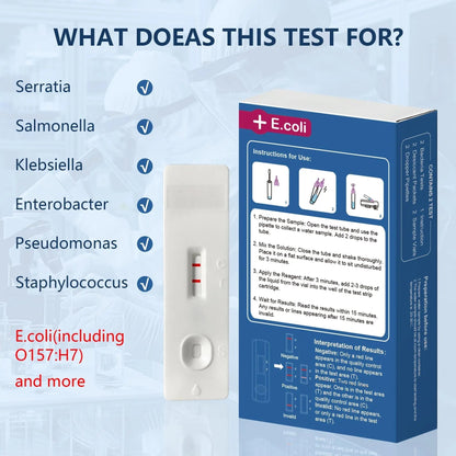 Bacteria Water Test Kit - Results as Fast as 15 MINS -Detects Coliform (Inc. E. coli) & Non-Coliform Bacteria in Drinking, Well Tap & Pool Water – 2 Pack - Maple Wellness Supplements