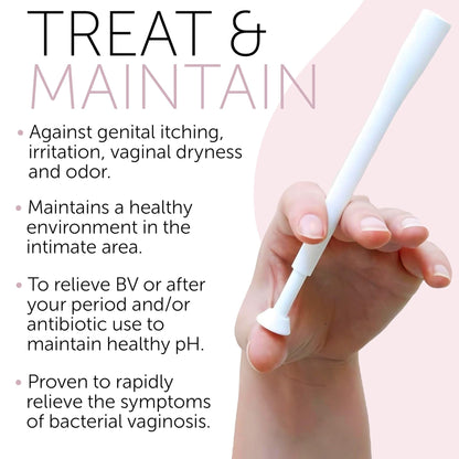 Bacterial Vaginosis Treatment | BV Treatment For Women | Boric Acid Suppositories For Women | Natural Homeopathic for Odor, Itching, Discharge, BV, and Vaginal Microbiota Imbalance | 12 Suppositories - Maple Wellness Supplements