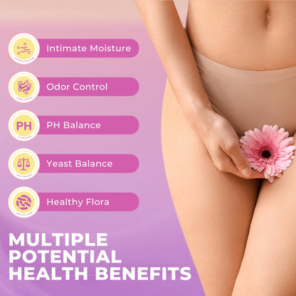 BAKAKOUL Feminine Probiotics Gummies for Women, Vaginal Probiotics with Slippery Elm,Prebiotics & Probiotics Supports pH Balance,Immune Health, Vegan - Maple Wellness Supplements