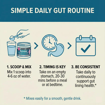 Balance ONE 2-Month Complete Digestive Support Bundle – Intestinal Barrier & Microbiome Kit – Includes 2X RevivaGut Powder & 1x Daily Probiotic (3 Pieces) - Maple Wellness Supplements