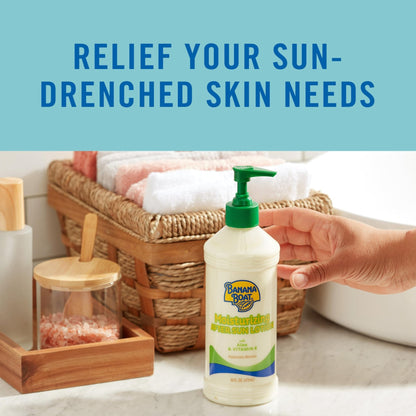 Banana Boat Moisturizing After Sun Lotion with Aloe and Vitamin E, 16Fl Oz, After Sun Care, Banana Boat After Sun Lotion, Sunburn Relief, 16Fl Oz - Maple Wellness Supplements
