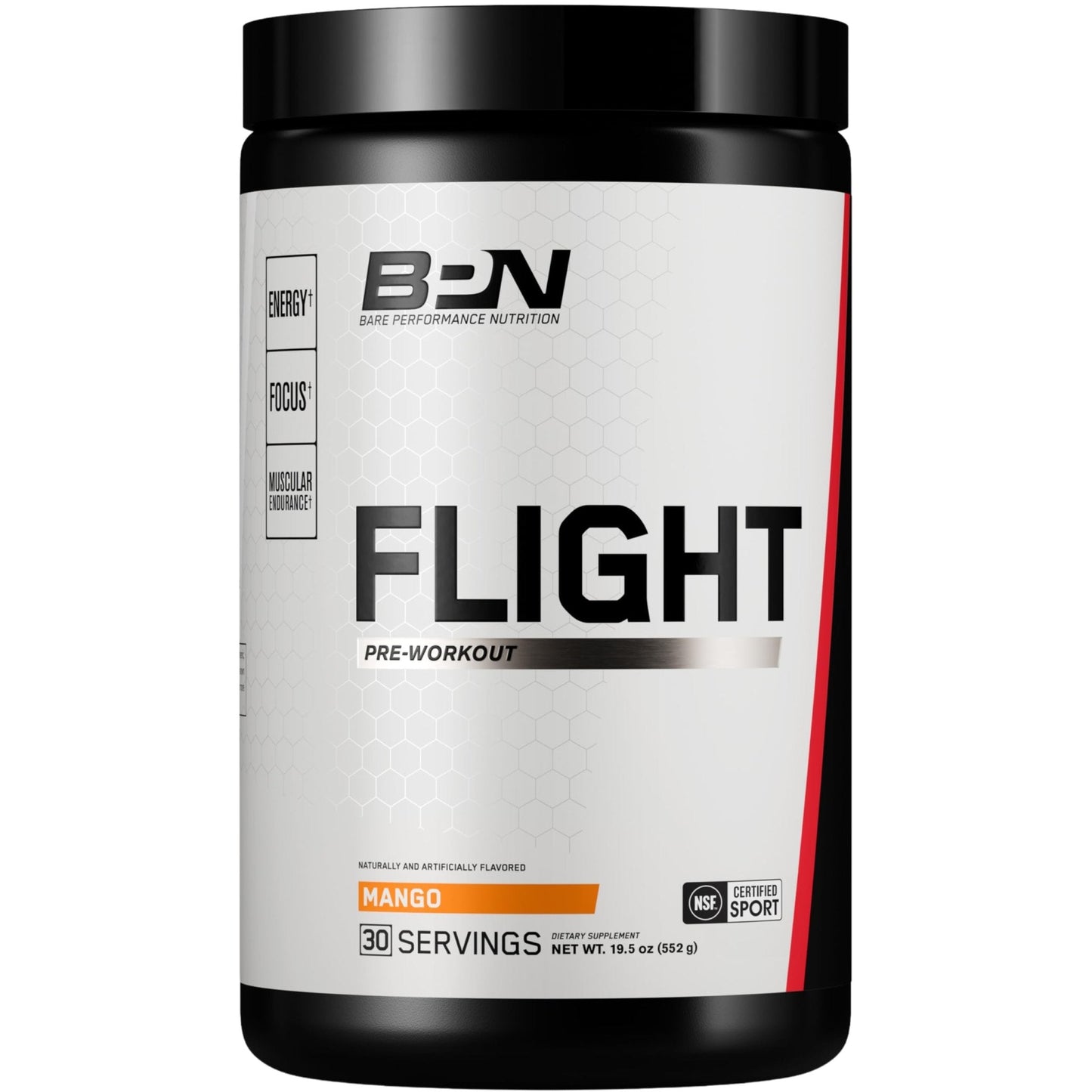 BARE PERFORMANCE NUTRITION BPN Flight Pre Workout, Supports Energy and Mental Focus, Improved Endurance & Muscle Pumps with CarnoSyn - Maple Wellness Supplements