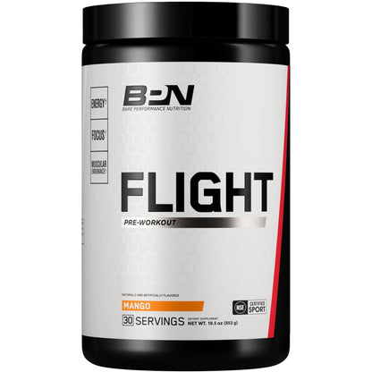BARE PERFORMANCE NUTRITION BPN Flight Pre Workout, Supports Energy and Mental Focus, Improved Endurance & Muscle Pumps with CarnoSyn - Maple Wellness Supplements