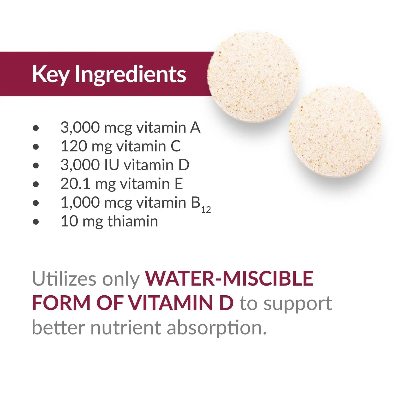 Bariatric Advantage Chewable Essential Multivitamin Without Iron - 200 DV of Key Nutrients - Trace Mineral Support - Maple Wellness Supplements