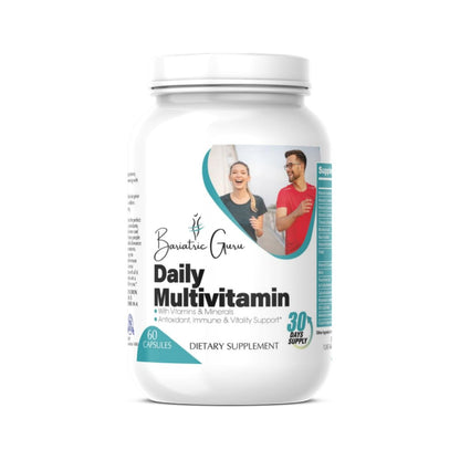 Bariatric Guru Daily Multivitamin – Complete Vitamins & Minerals with Vitamin A, C, D, E, B12, Biotin, Folate, Calcium, Magnesium, Zinc, Selenium, Chromium - Maple Wellness Supplements