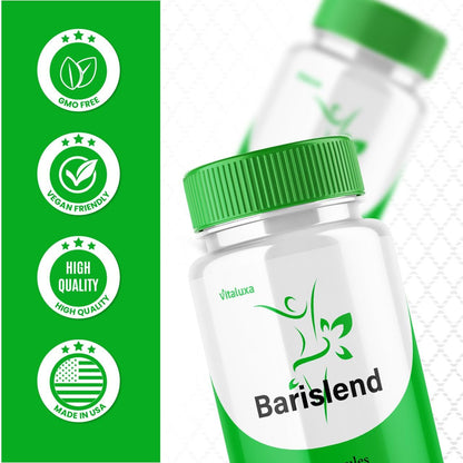 Barislend Capsules, Barisland Pills Pink Salt Blend for Women, Barislends Maximum Strength Supplement Official Advanced Formula Natural Energy Fitness Support, Bari Slend Review (60 Capsules) - Maple Wellness Supplements