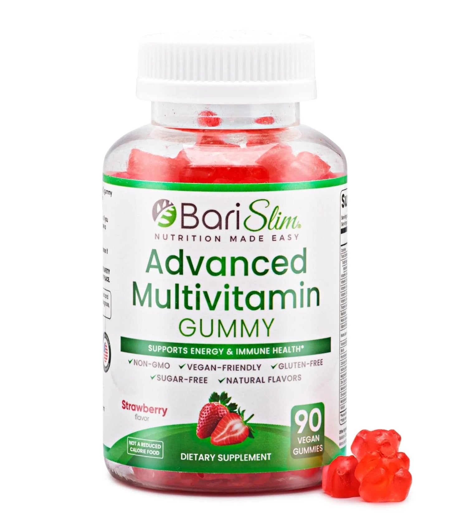 BariSlim Advanced Bariatric Multivitamin Gummies - Specially Formulated Bariatric Vitamins for Patients After Weight Loss Surgery - Maple Wellness Supplements