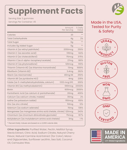 BariSlim Advanced Bariatric Multivitamin Gummies - Specially Formulated Bariatric Vitamins for Patients After Weight Loss Surgery - Maple Wellness Supplements