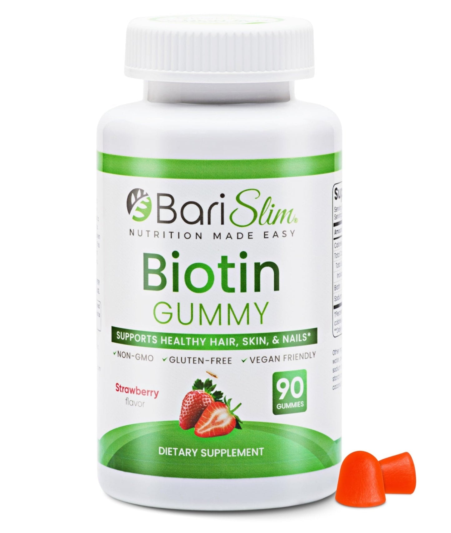 BariSlim Bariatric Vitamin Biotin Gummies - Specially Formulated Gummy Vitamin for Patients After Weight Loss Surgery - Easy to Digest and Great Tasting Fruit Flavors | 90 Fruit Chews - Maple Wellness Supplements