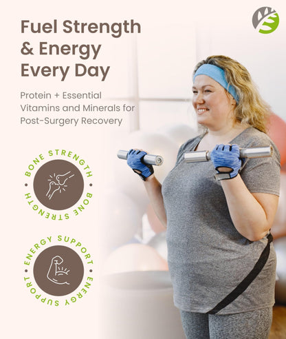 BariSlim High Protein Shake - Delicious & Nutritious Meal Replacement Shake - Low Sugar & Carb - Formulated for Bariatric Patients & Post-Weight Loss Surgery Support | Carmel Caffe Latte (9 oz) - Maple Wellness Supplements