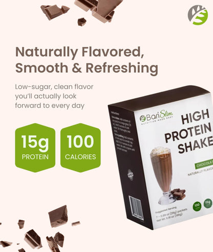 BariSlim High Protein Shake - Delicious & Nutritious Meal Replacement Shake - Low Sugar & Carb - Formulated for Bariatric Patients & Post-Weight Loss Surgery Support | Chocolate Shake (9 oz) - Maple Wellness Supplements