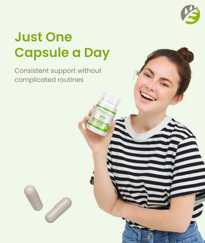 BariSlim Iron Plus Capsules - Formulated for Patients After Weight Loss Surgery Including Gastric Bypass & Gastric Sleeve – Easy Digestion & Comprehensive Health Support | 2 Month Supply (60 Servings) - Maple Wellness Supplements