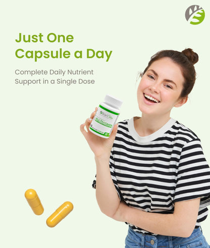 BariSlim Once Daily Bariatric Multivitamin Capsule - 60mg of Iron - Bariatric Vitamin & Supplement for Post Surgery Including Gastric Bypass & Gastric Sleeve | 30 Day Supply - Maple Wellness Supplements