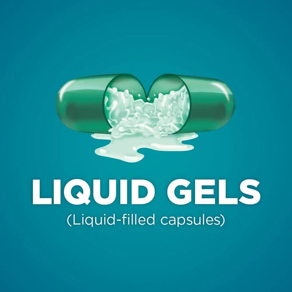 Basic Care Ibuprofen Liquid Gels, 160 Count - Maple Wellness Supplements