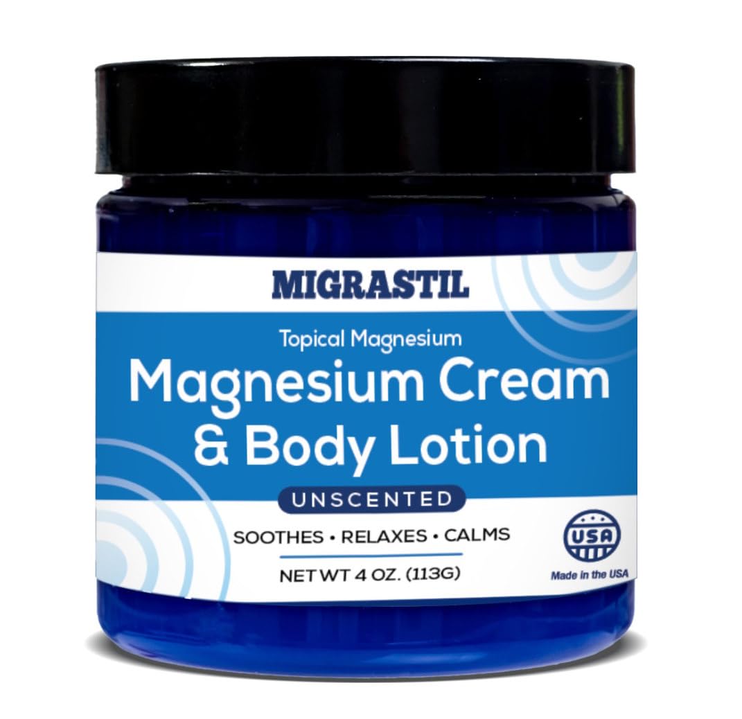 Basic Vigor Migrastil Extra Strength Migraine Stick & Topical Magnesium Cream Bundle - Maple Wellness Supplements