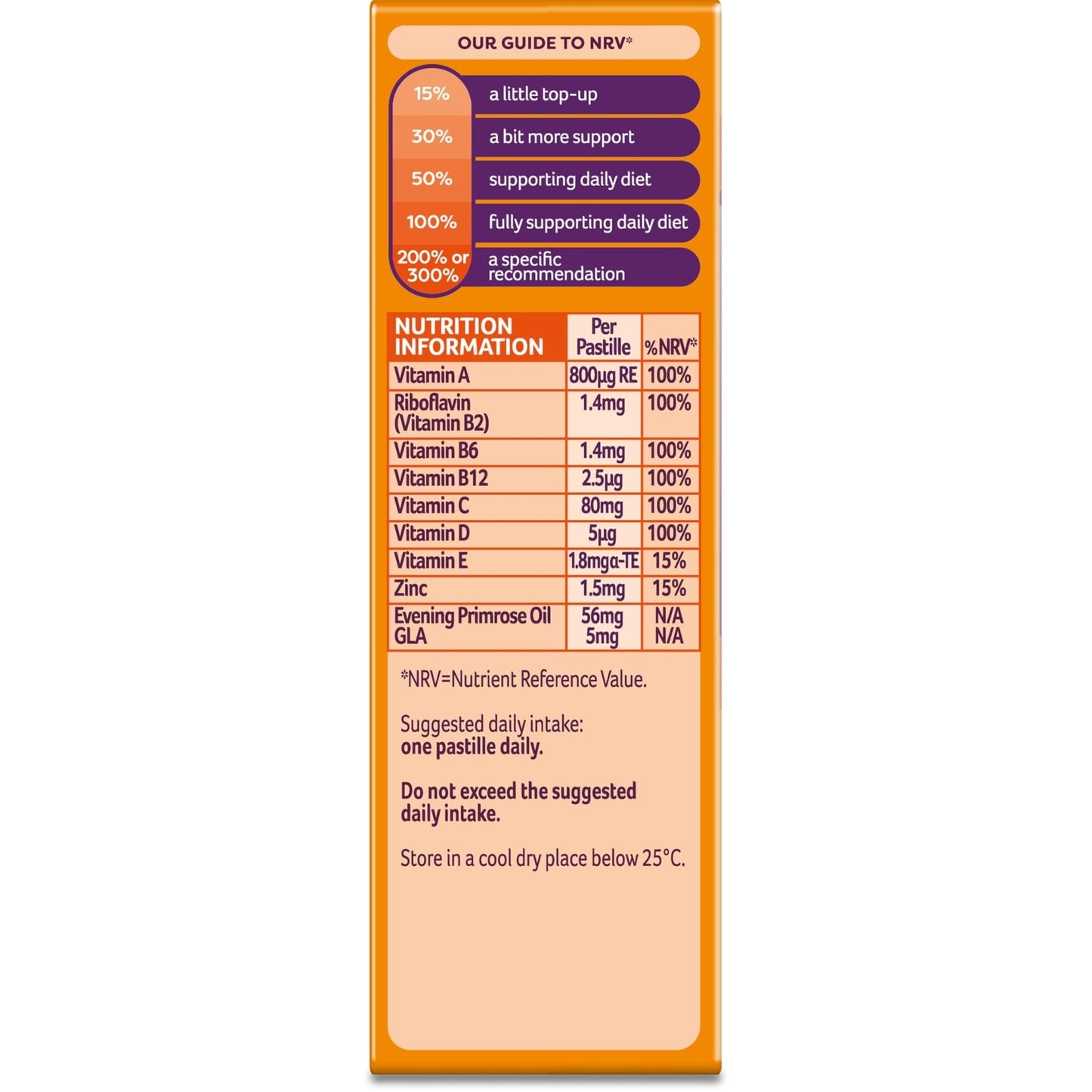 Bassetts Vitamins 12-18 EPO Orange & Passion Fruit 30's, 94.2 g, Orange and passionfruit - Maple Wellness Supplements