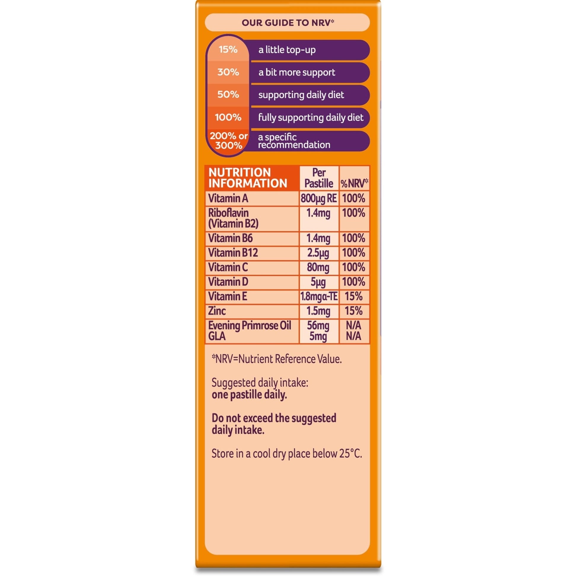 Bassetts Vitamins 12-18 EPO Orange & Passion Fruit 30's, 94.2 g, Orange and passionfruit - Maple Wellness Supplements