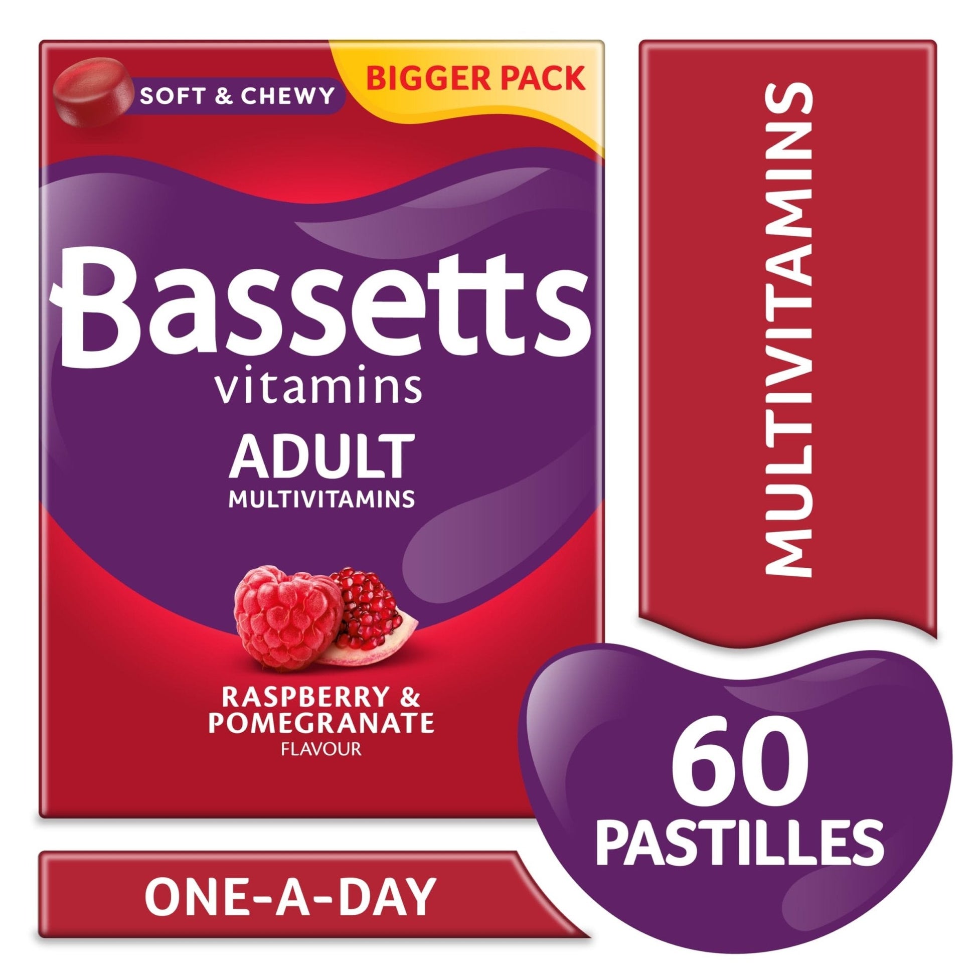 Bassetts Vitamins Adults Multivitamins, 60 Pastilles - Maple Wellness Supplements