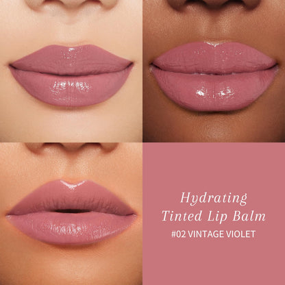 bayfree Tinted Lip Balm Plumper, Glossy, Pump Lips, Lightweight, Moisturize & Tint with Jojoba Seed Oil, Vegan Lipbalm Lip Care, Vintage Violet - Maple Wellness Supplements