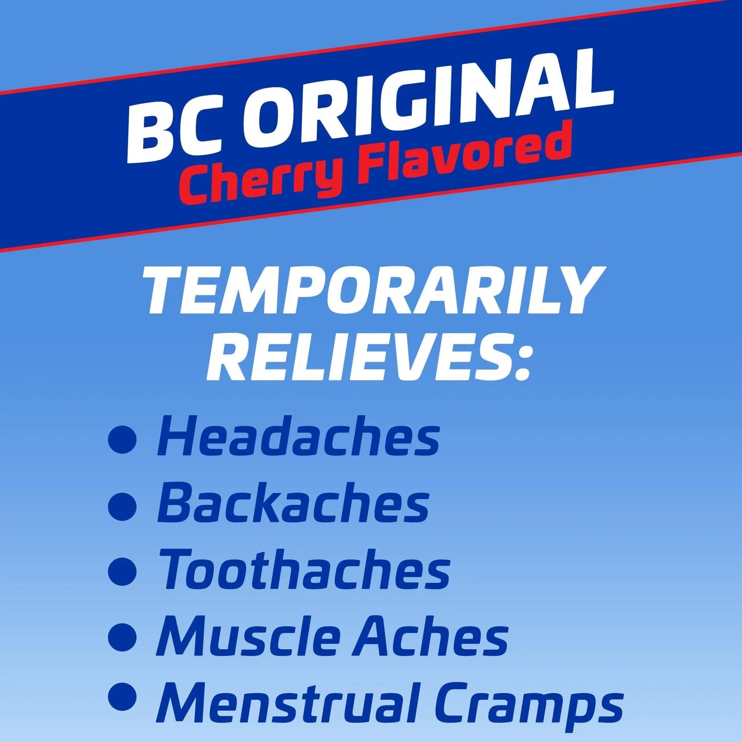 BC Headache Relief Powder, Dual-Action Formula with Aspirin & Caffeine Eases Aches & Pains, Cherry Flavor, 4 Count, Pack of 6 - Maple Wellness Supplements