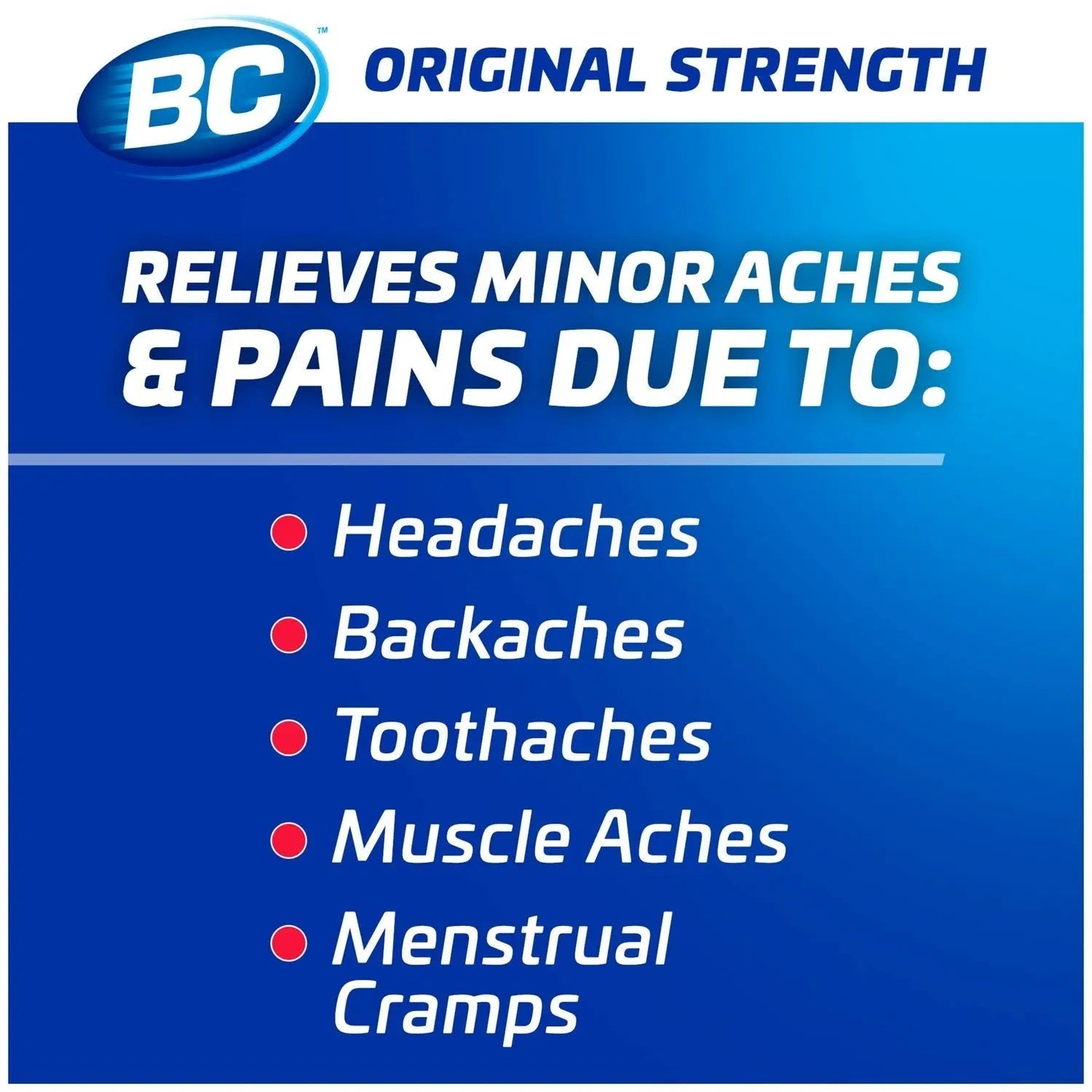 BC Powder Original Strength Pain Reliever, 50 Powder Sticks, 50 Count(Pack of 6) - Maple Wellness Supplements