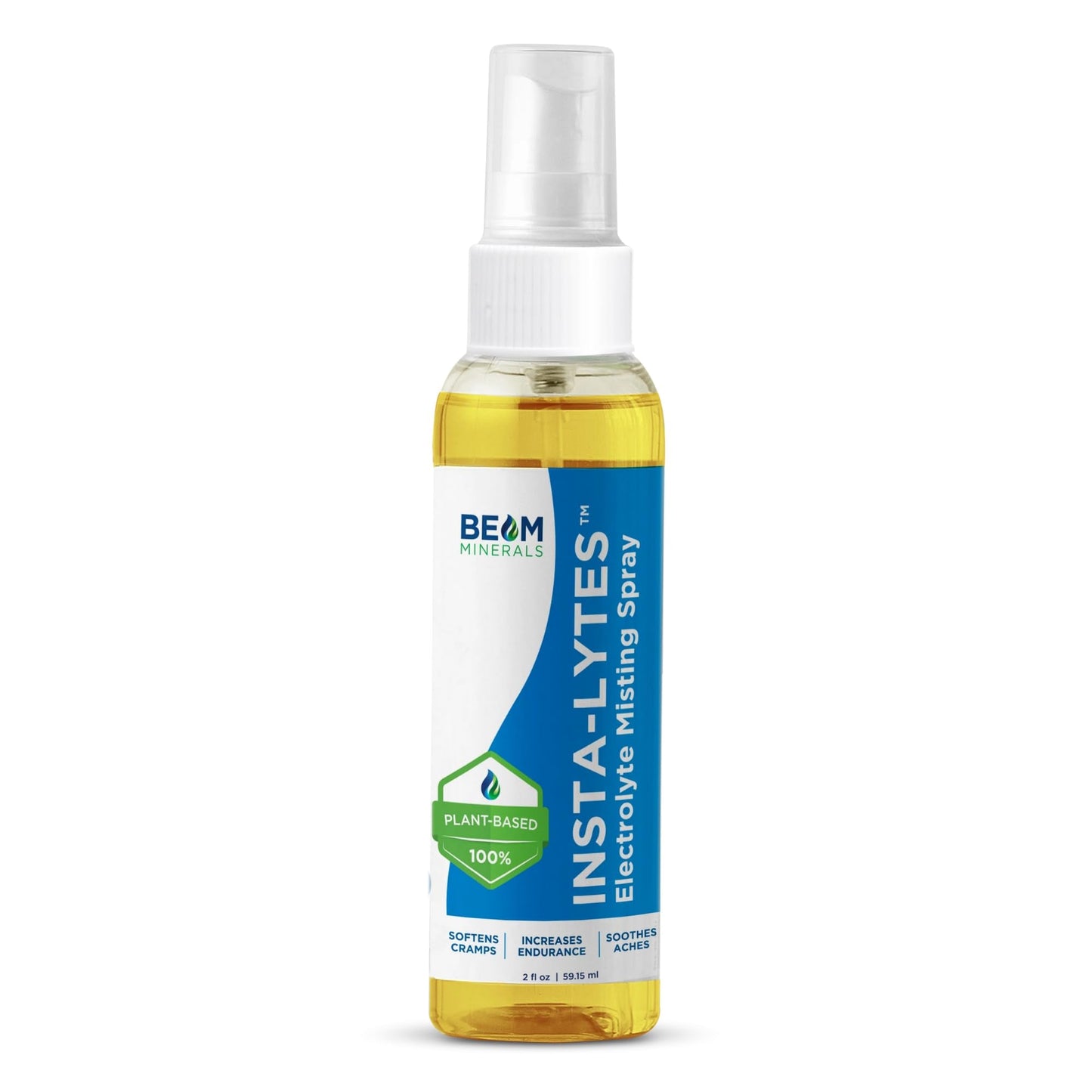 BEAM MINERALS Insta-Lytes | How to Stop Leg Cramps Immediately Electrolyte Misting Spray | Fulvic Acid Trace Minerals | Fast Micronutrients Supplements | 2 fl Oz - Maple Wellness Supplements