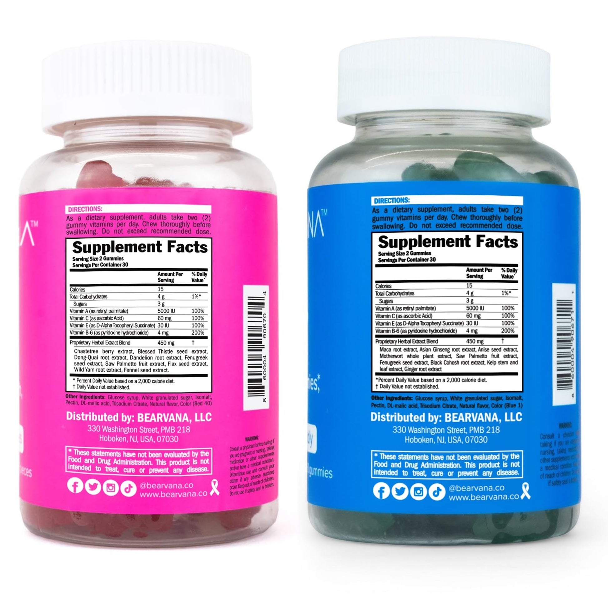 BEARVANA Gummies Combo Pack - Chest and Bum Gummies - Workout Aid - Women’s - Maple Wellness Supplements