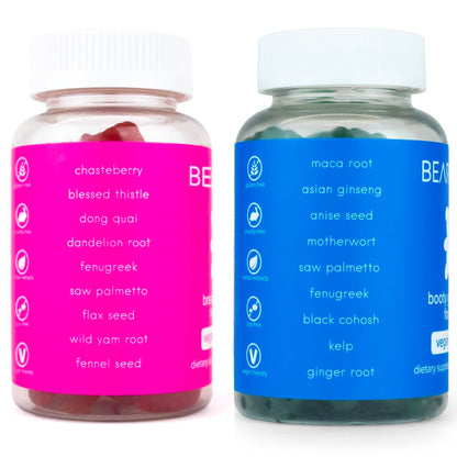 BEARVANA Top & Peach Support Combo Pack Multivitamin Gummies for Women | Includes Herbal Extracts & Essential Vitamins - Maple Wellness Supplements