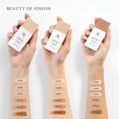 Beauty of Joseon Daily Tinted Fluid Sunscreen 12 Shades for Face Moisturizing Broad Spectrum SPF 40 Korean Skincare 50ml, 1.69 fl.oz LN110 - Maple Wellness Supplements
