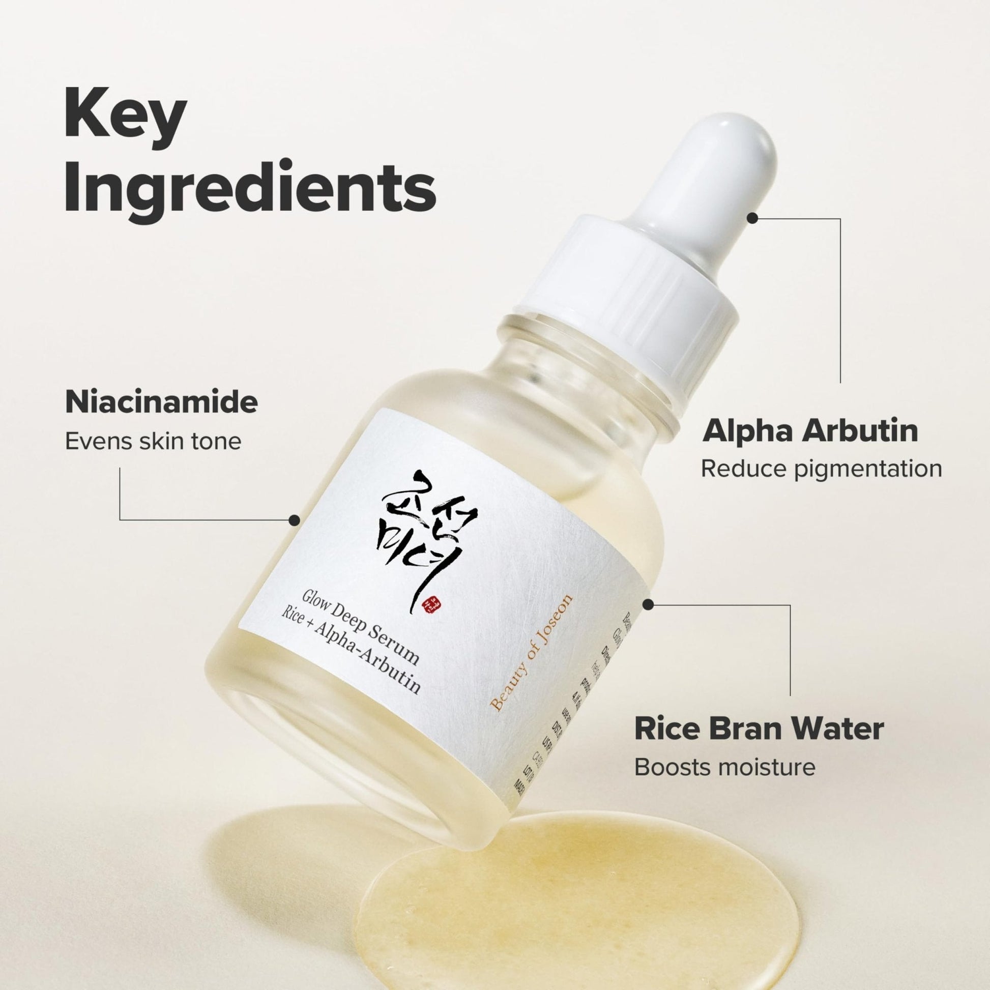 Beauty of Joseon Glow Deep Serum Rice Alpha-Arbutin for Uneven Dull Skin Tone, Daily Korean Skin Care - Maple Wellness Supplements