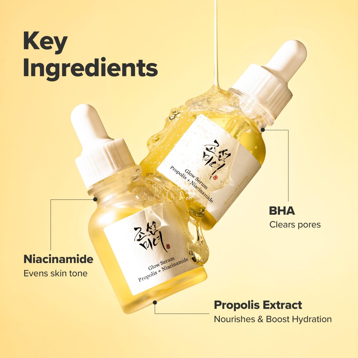 Beauty of Joseon Glow Serum Propolis and Niacinamide Hydrating Facial Soothing Moisturizer for Uneven Skin - Maple Wellness Supplements