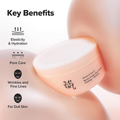 Beauty of Joseon Revive Under Eye Patch Retinal Ginseng for Puffy Under Eye Bag Masks - Maple Wellness Supplements