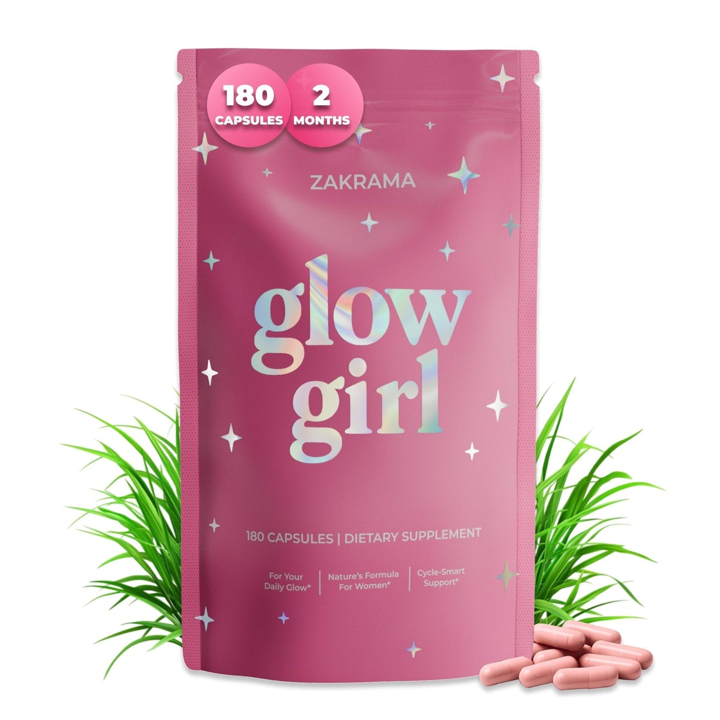 Beef Organ Supplement for Women – Grass-Fed Beef Liver, Ovary, Uterus & Organ Complex for Hormone Balance, Energy & PMS Support – Pasture-Raised + Vitamin C – 180 Capsules | Glow Girl | Zakrama - Maple Wellness Supplements