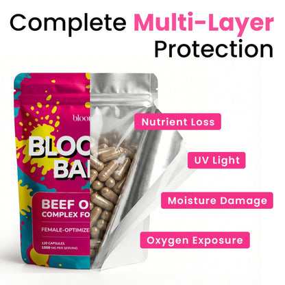 Beef Organ Supplement for Women – Grass Fed Liver, Uterus, Ovary, Heart, Kidney – 30+ Nutrients to Support Hormone Balance, Cycle Health, Energy, Immunity - Maple Wellness Supplements