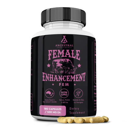 Beef Organ Supplement for Women – Supports Hormone Balance, Energy & Wellness – Grass Fed, Pasture Raised Superfood – Liver, Heart, Kidney, Bone Marrow – Collagen, CoQ10, B12 – Female Support Blend - Maple Wellness Supplements