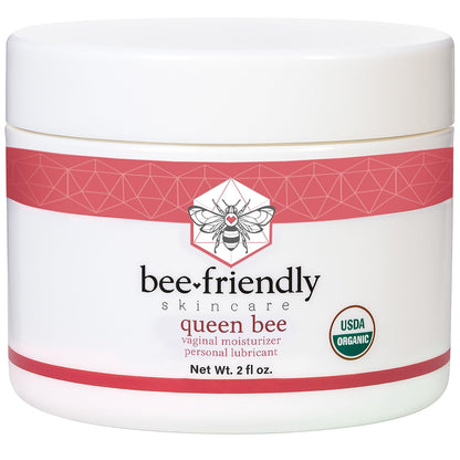 BeeFriendly Organic Vaginal Moisturizer, USDA Certified, Natural Vulva Cream For Dryness, Itching, Irritation, Redness, Chafing Of Vagina Due To Menopause & Thinning 2 oz - Maple Wellness Supplements