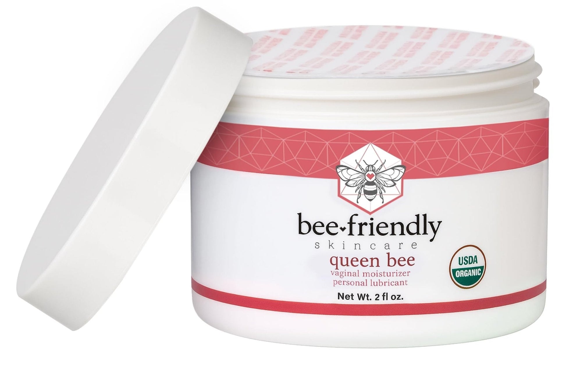 BeeFriendly Organic Vaginal Moisturizer, USDA Certified, Natural Vulva Cream For Dryness, Itching, Irritation, Redness, Chafing Of Vagina Due To Menopause & Thinning 2 oz - Maple Wellness Supplements