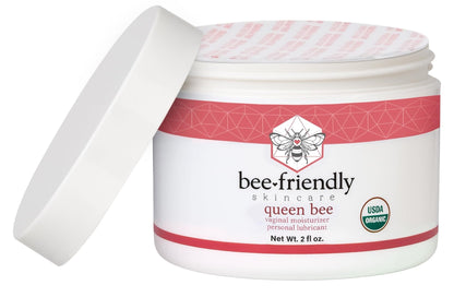 BeeFriendly Organic Vaginal Moisturizer, USDA Certified, Natural Vulva Cream For Dryness, Itching, Irritation, Redness, Chafing Of Vagina Due To Menopause & Thinning 2 oz - Maple Wellness Supplements