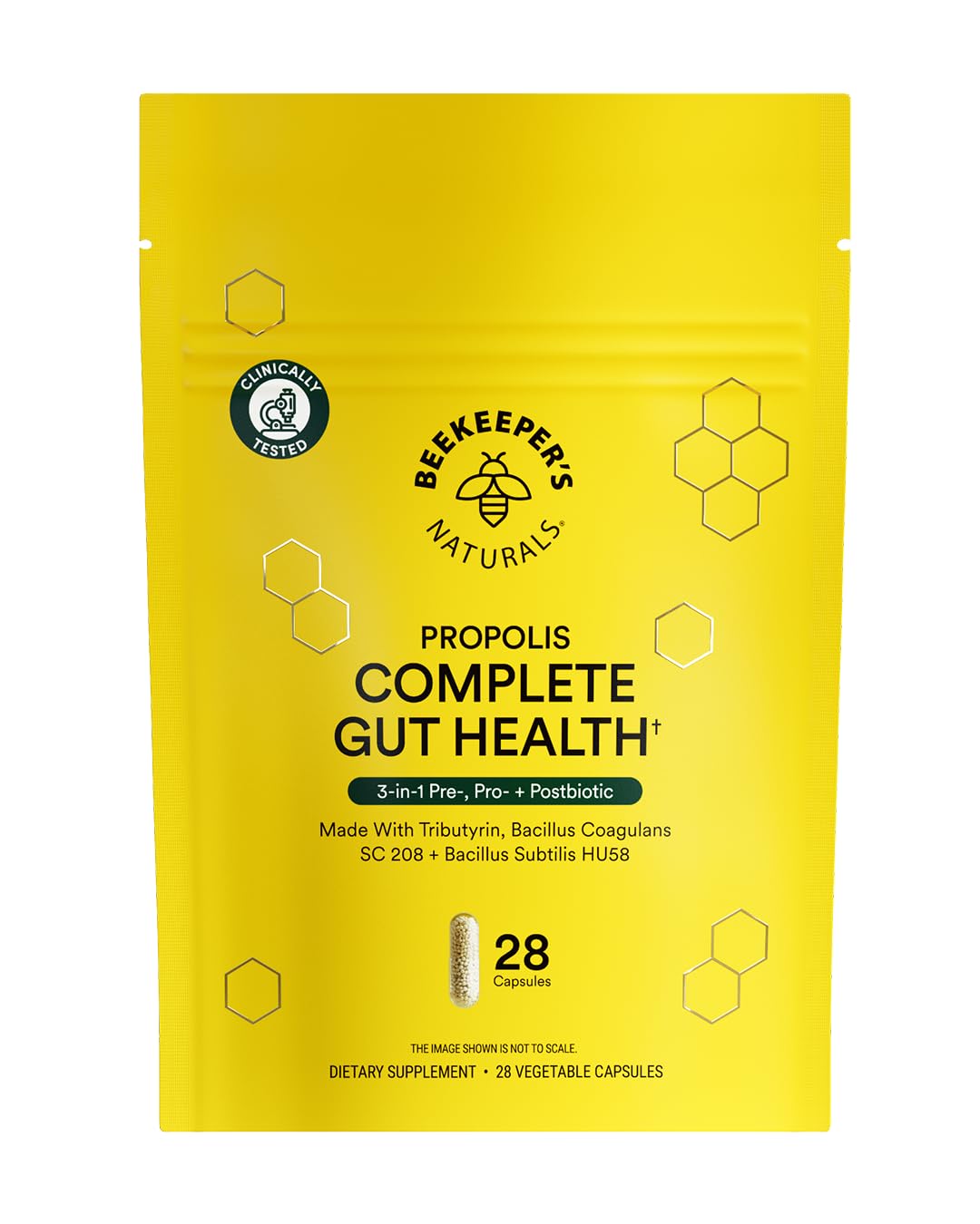 Beekeeper's Naturals Complete Gut Health, 3-in-1 Prebiotic, Postbiotic, Probiotics for Digestive Health & Bloating Relief for Women & Men - Maple Wellness Supplements