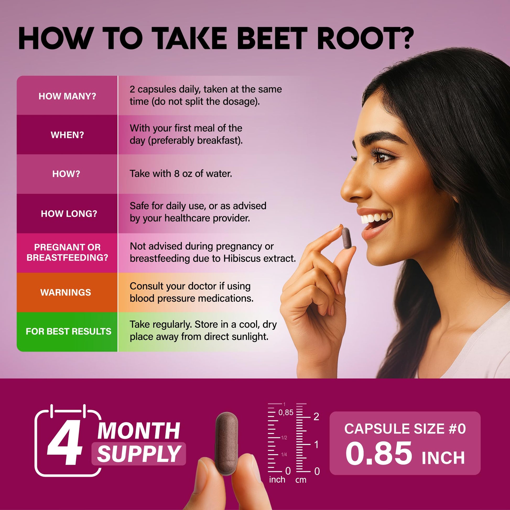 Beet Root 5-in-1 Complex Capsules - Healthy Blood Pressure Support Supplement** for Heart & Circulation Support - with Hawthorn Berry, Hibiscus & Garlic - Maple Wellness Supplements