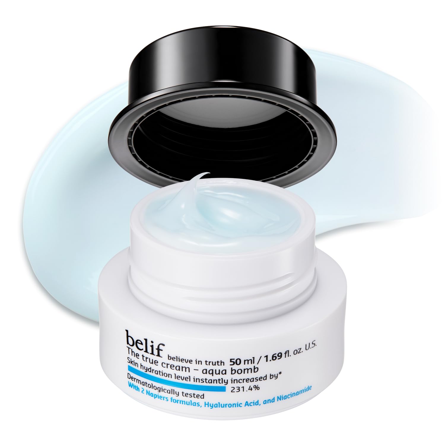 belif Aqua Bomb – Daily Niacinamide Hydrating Moisturizer, Lightweight Plumping Facial Cream with Hyaluronic Acid & Squalane, Cooling Effect - Maple Wellness Supplements