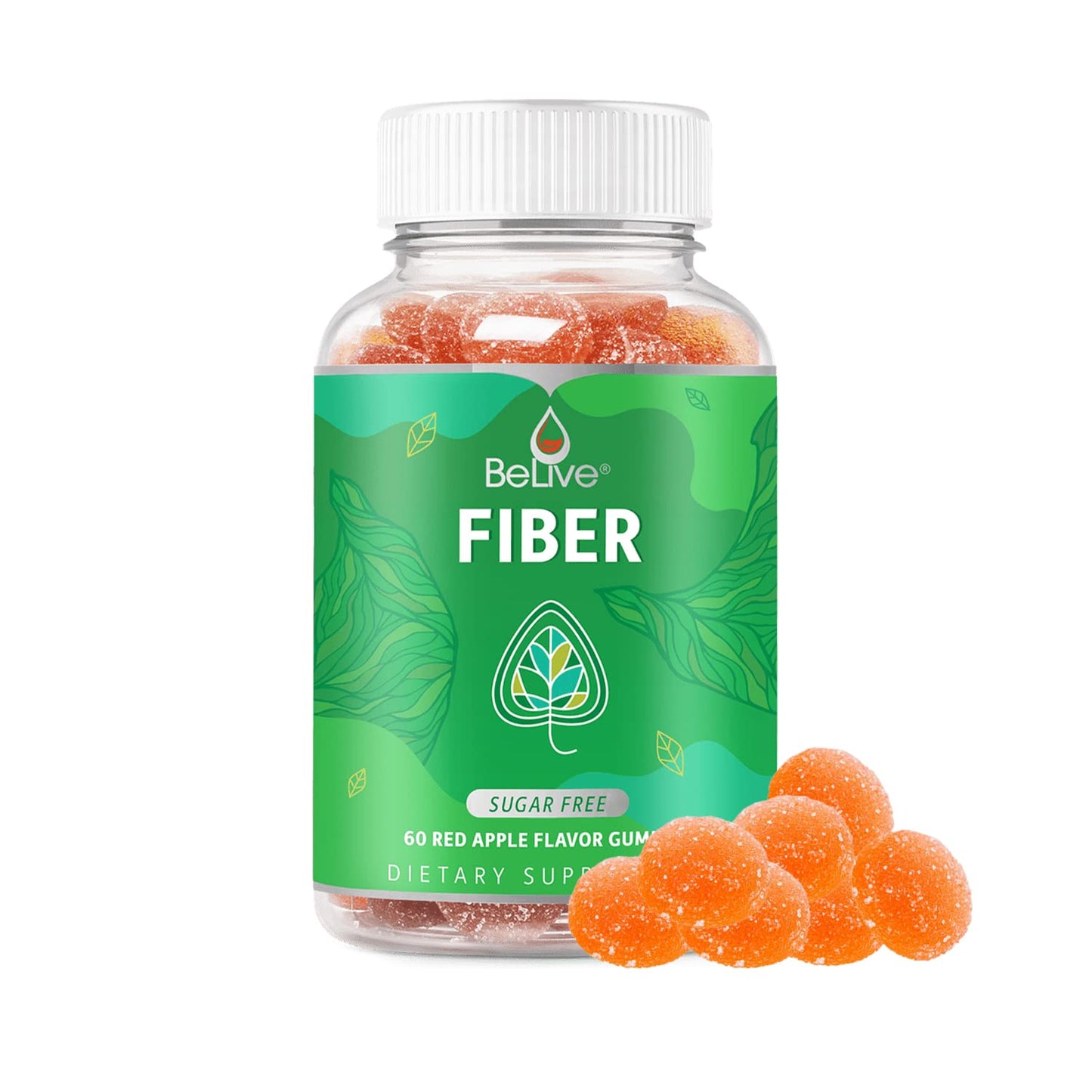BeLive Fiber Gummies - Sugar Free Prebiotic Digestive Health and Regularity Supplement - Chicory Root & Inulin - Maple Wellness Supplements