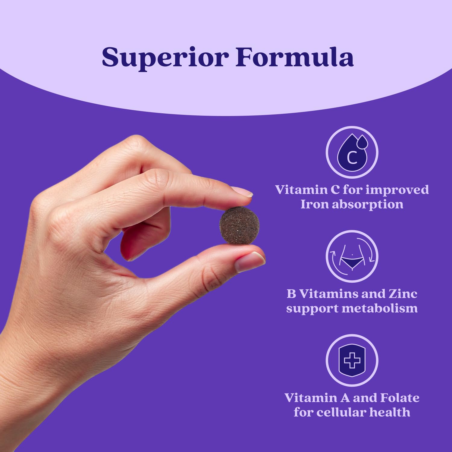 BeLive Iron Gummies - Multivitamin Supplement with Vitamin C, A, B & Zinc, Supports Blood Oxygen, Vegan Iron Supplements for Women, Men & Kids - Maple Wellness Supplements