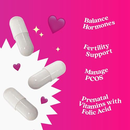 BeLive Myo-Inositol & D-Chiro Inositol Capsules - 90Ct I Inositol Supplement with Folic - Maple Wellness Supplements