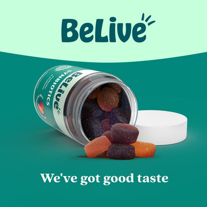 BeLive Synbiotics - Probiotic & Prebiotic Fiber Gummies – High Strength Inulin (3g), Dietary Fiber Supplement, Digestive Support for Kids & Adults - Maple Wellness Supplements
