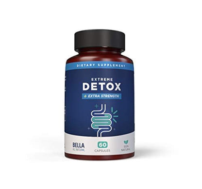 Bella All Natural Extreme Detox - Colon Cleanse and Full Body Detox - 60 Caps - Maple Wellness Supplements